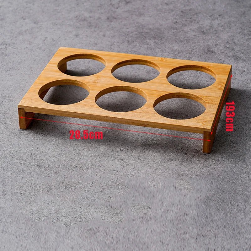 Stainless Steel and Bamboo Serving Set — Elegant Tableware