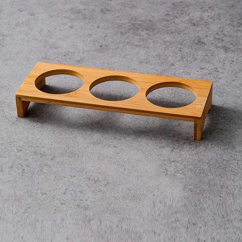 Stainless Steel and Bamboo Serving Set — Elegant Tableware