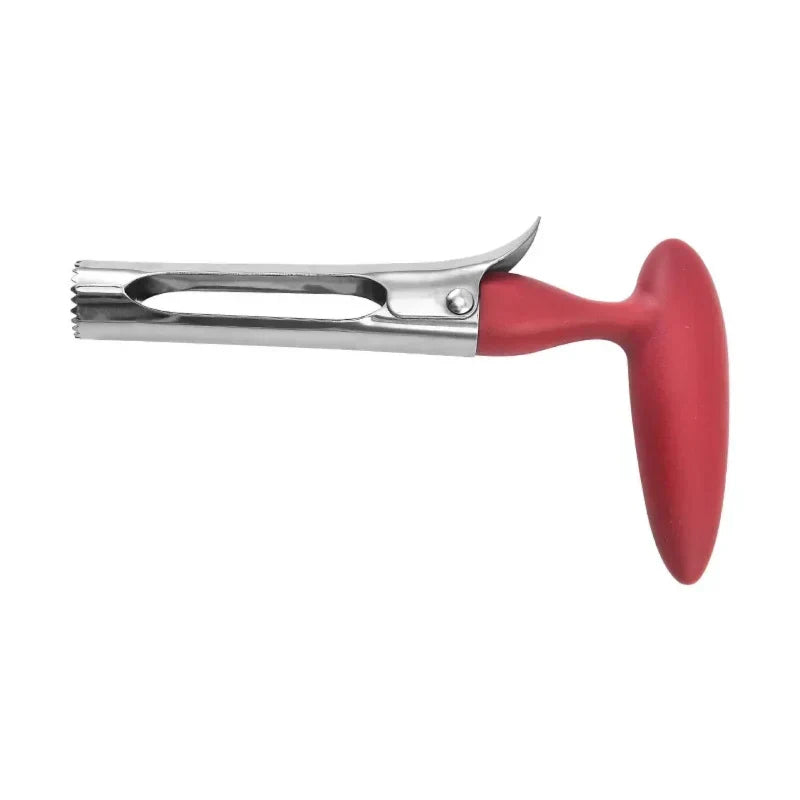 Stainless Steel Fruit Corer — Sharp Serrated Blade, Easy Twisting