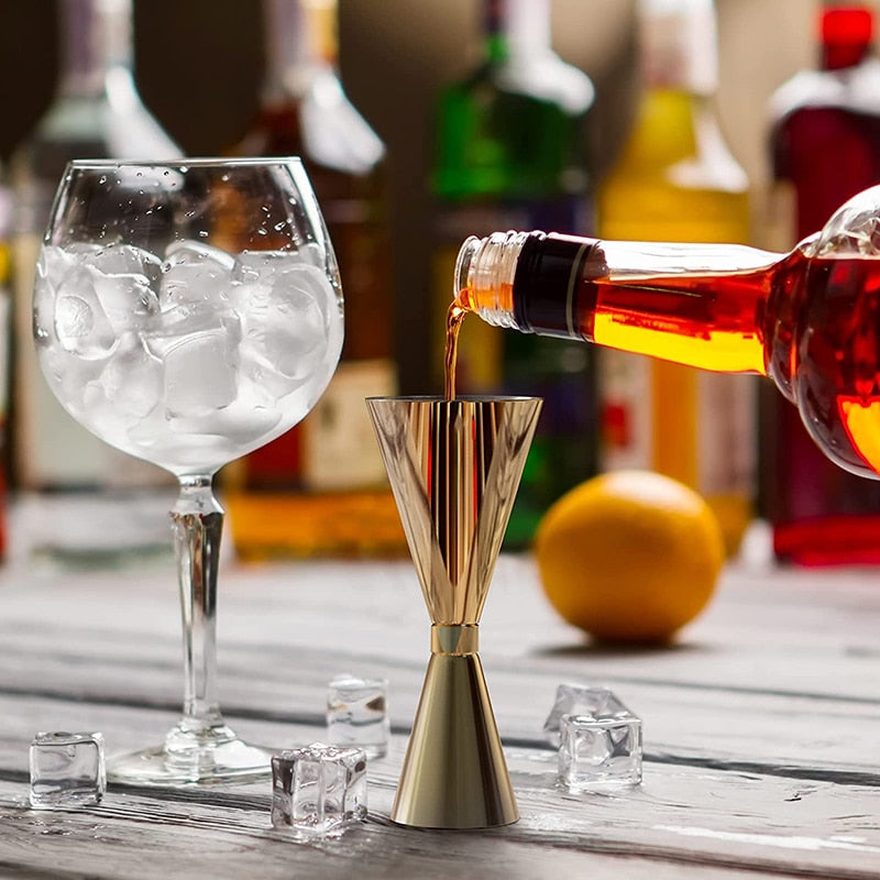 MixMaster Stainless Steel Jigger for Accurate Cocktail Measures