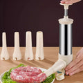 Sausage Master Hand Filler — Manual Stainless Steel Stuffer