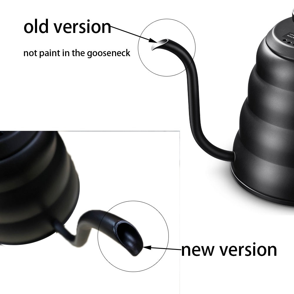 Stainless Steel Coffee Kettle with Built-In Thermometer