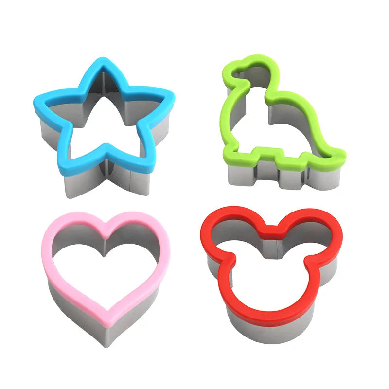 Stainless Steel Sandwich Cutters — Creative Snack Shapes