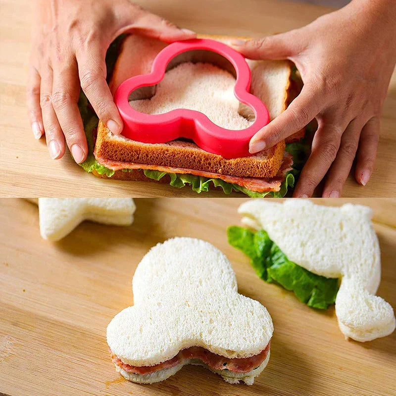 Stainless Steel Sandwich Cutters — Creative Snack Shapes
