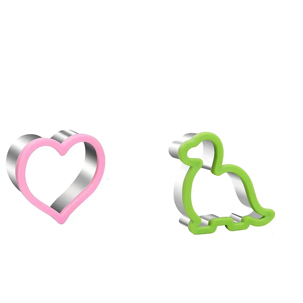 Stainless Steel Sandwich Cutters — Creative Snack Shapes