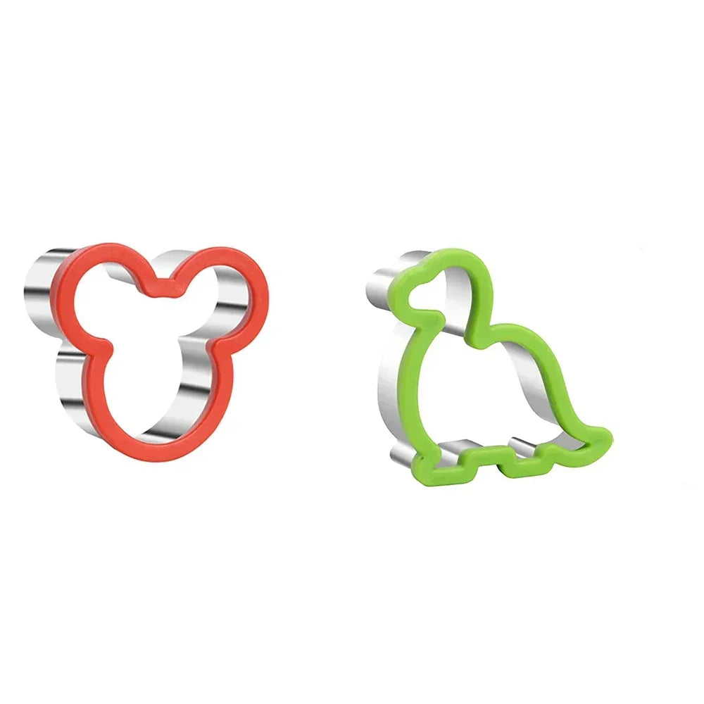 Stainless Steel Sandwich Cutters — Creative Snack Shapes