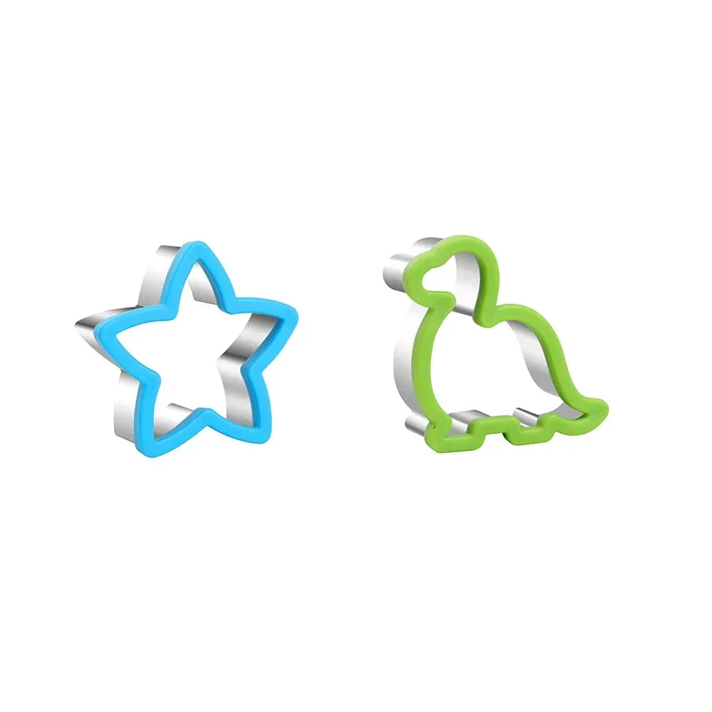 Stainless Steel Sandwich Cutters — Creative Snack Shapes