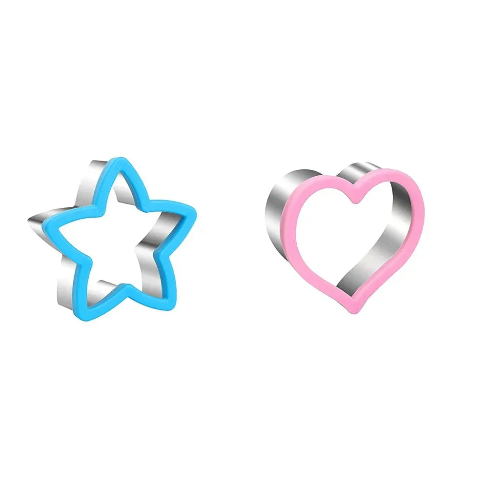 Stainless Steel Sandwich Cutters — Creative Snack Shapes