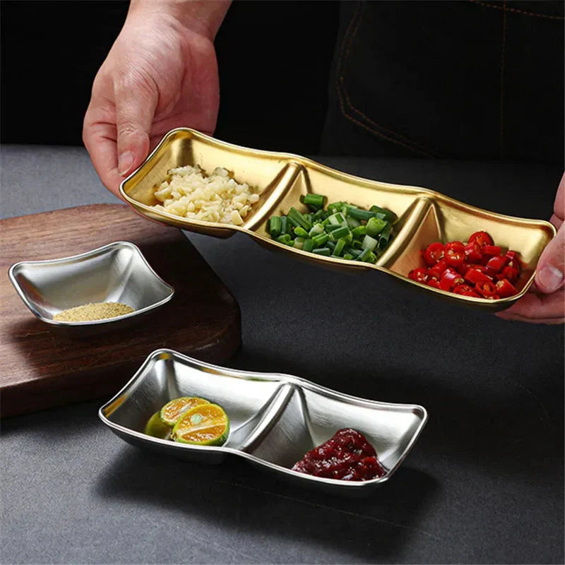 SpiceWave Stainless Steel Spice Bowls — Elegant Table Serving