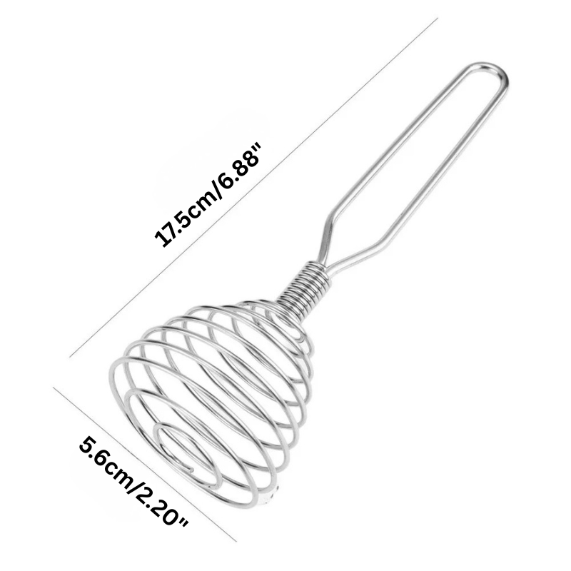 ステンレス製ハンドミキサー - スプリングアクション式卵・ソース用泡立て器