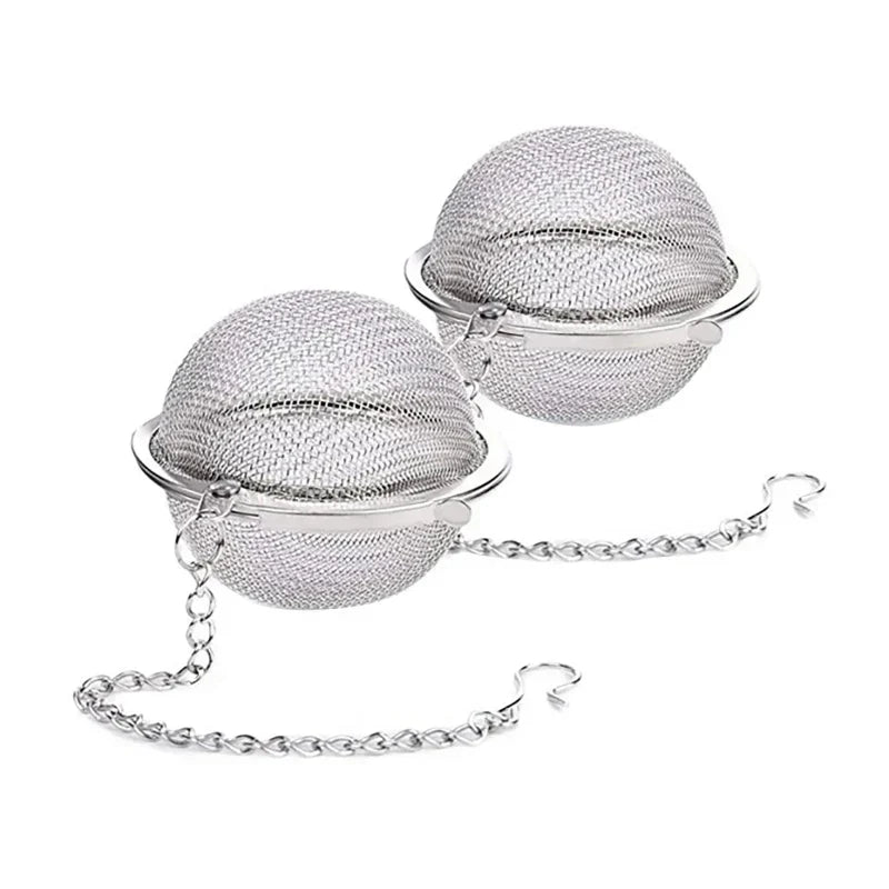 Infuseur à thé boule TeaMaster en acier inoxydable avec chaîne de suspension