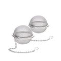 Infuseur à thé boule TeaMaster en acier inoxydable avec chaîne de suspension