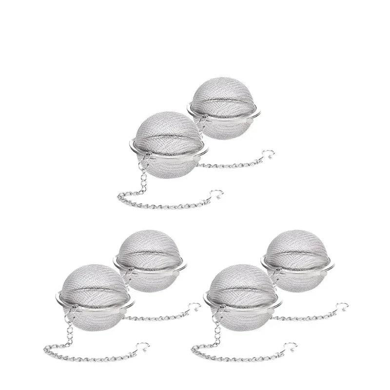 Infuseur à thé boule TeaMaster en acier inoxydable avec chaîne de suspension