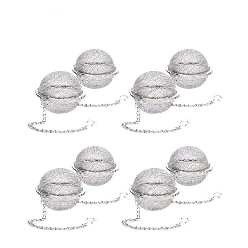 Infuseur à thé boule TeaMaster en acier inoxydable avec chaîne de suspension