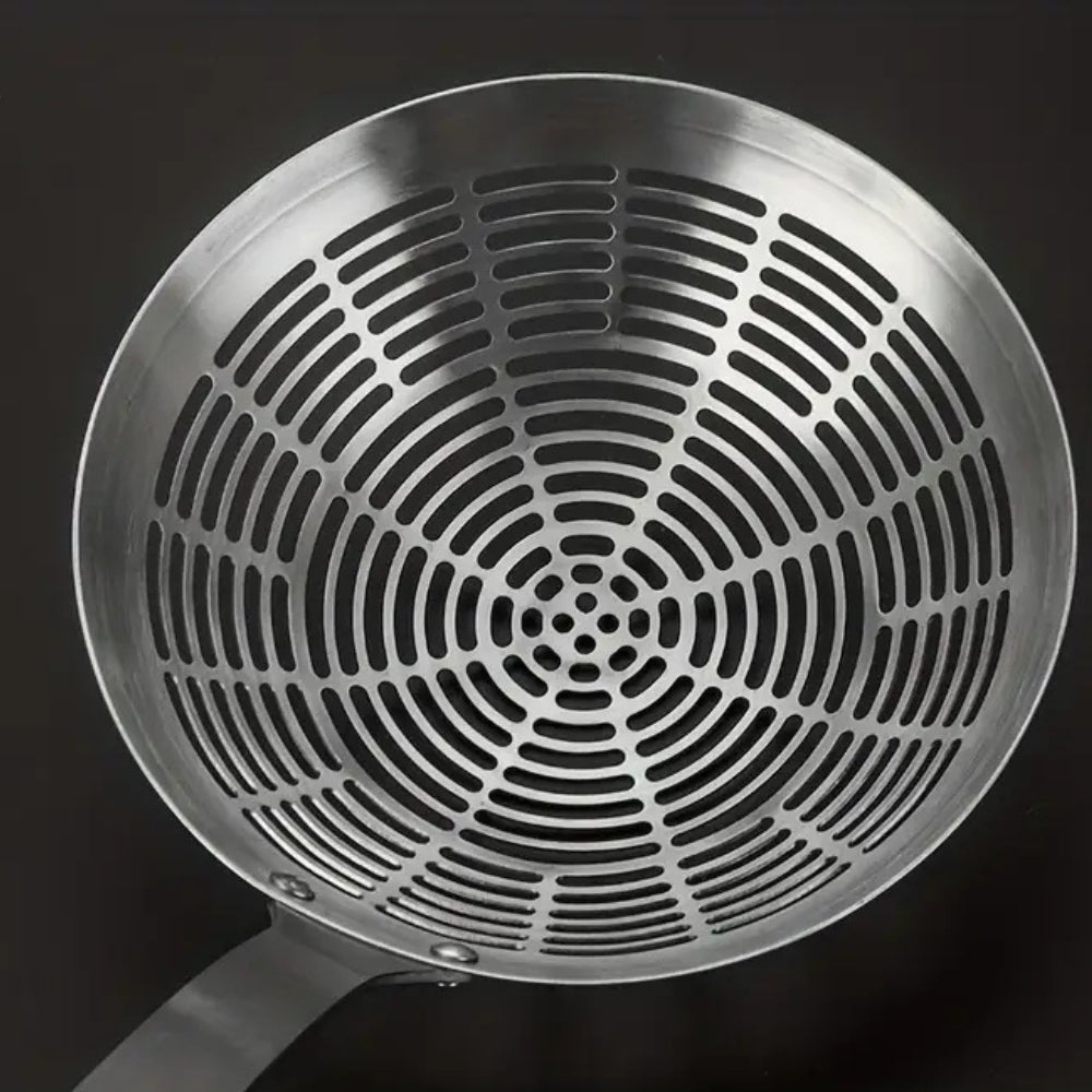 Stainless Steel Wooden Strainer Ladle | ventumra