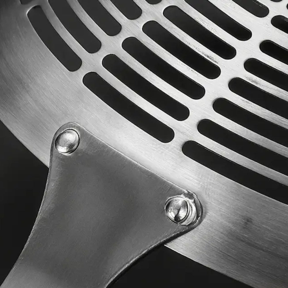 Stainless Steel Wooden Strainer Ladle | ventumra