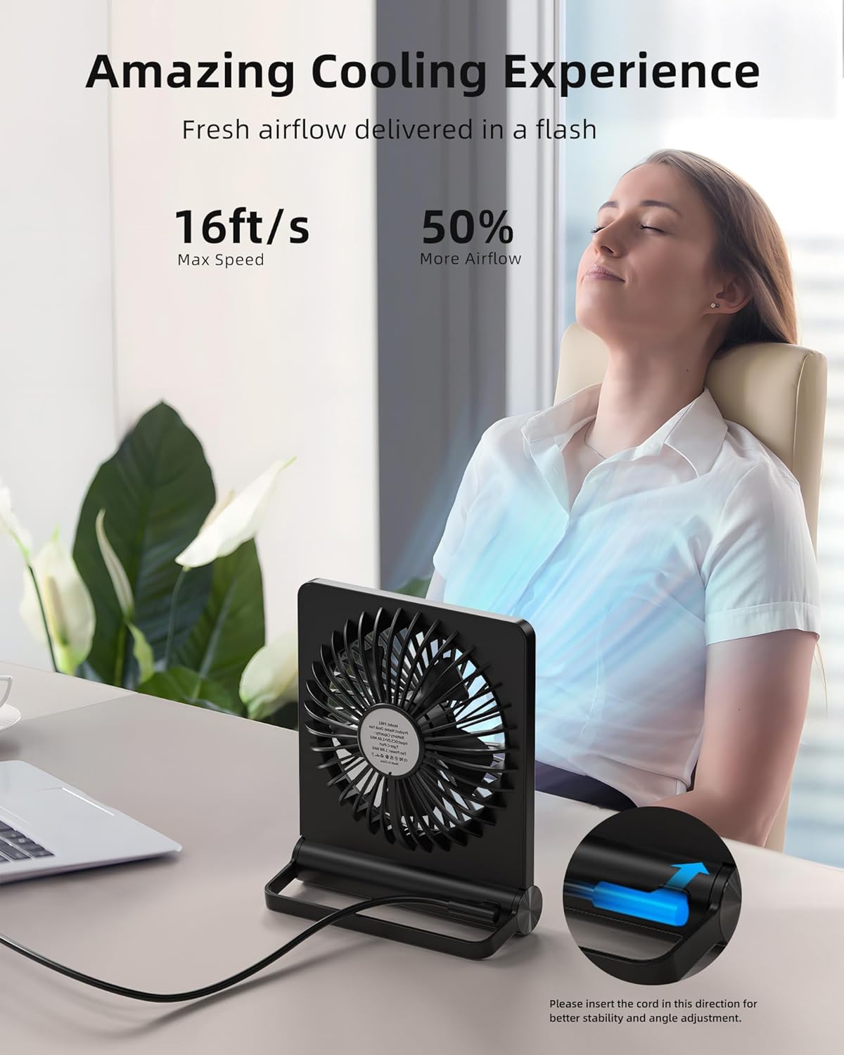 Stark Wind Ultra Quiet Small Table Fan | ventumra