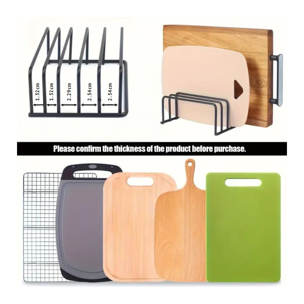 Steel Cutting Board Storage Rack | ventumra