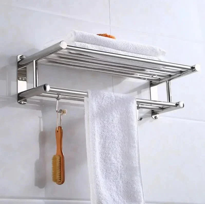 STEELRACK – Stainless Steel Towel Holder Space-Saving & Stylish | ventumra