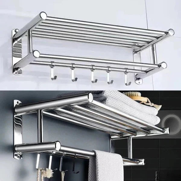 STEELRACK – Stainless Steel Towel Holder Space-Saving & Stylish | ventumra