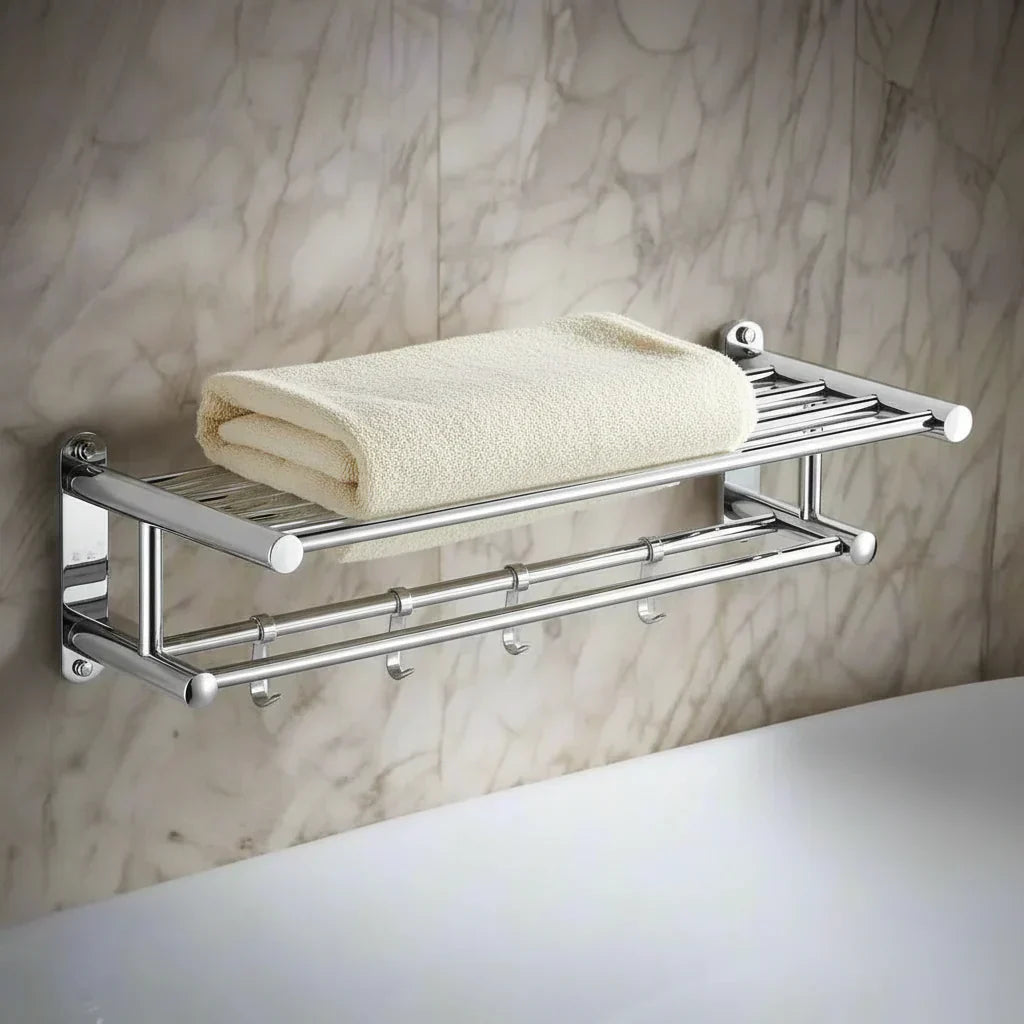 STEELRACK – Stainless Steel Towel Holder Space-Saving & Stylish | ventumra