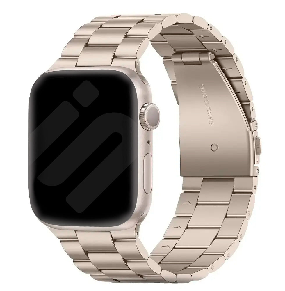 Μπρασελέ για Apple Watch σε φινίρισμα Starlight με ασφαλές κούμπωμα | Ventumra