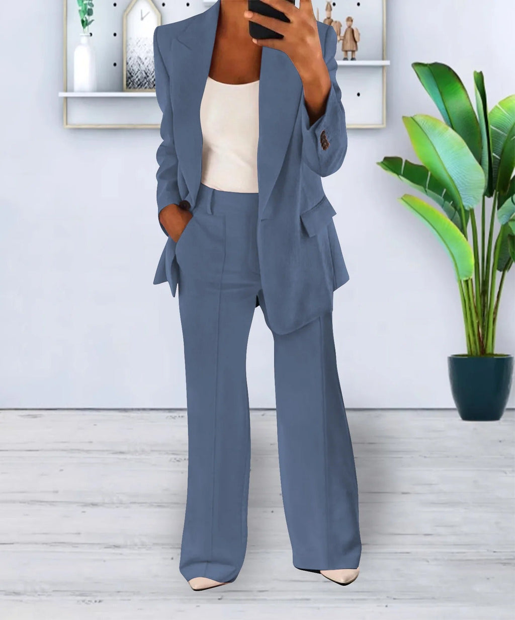 Chic Women's Two-Piece Suit Set | ventumra