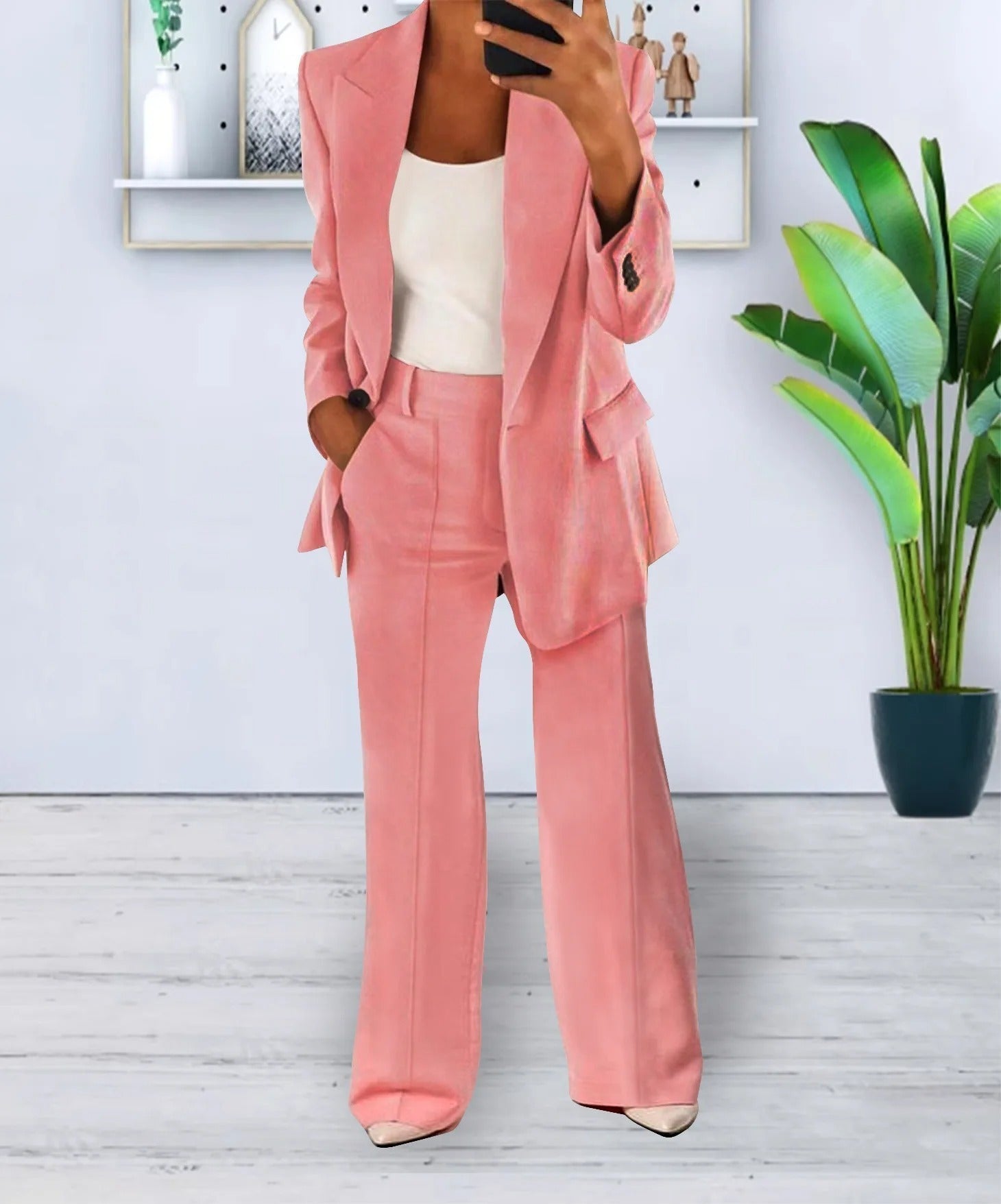 Chic Women's Two-Piece Suit Set | ventumra