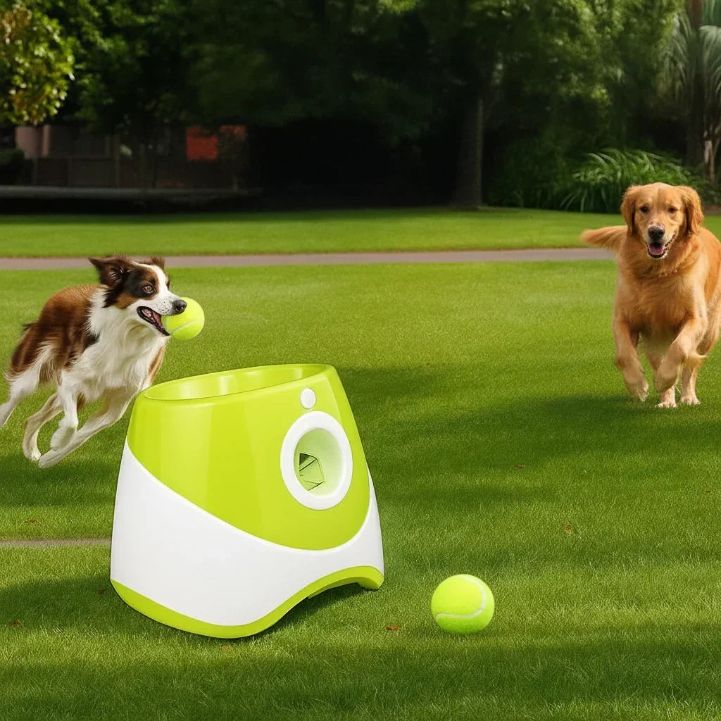 FetchNova Deluxe Pro Automatic Ball Thrower — Automated Toss System