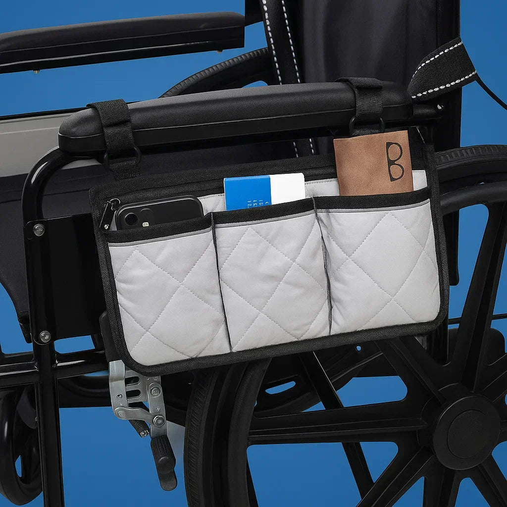 Wheelchair Side Bag — Quick-Access Multiple-Compartment Storage