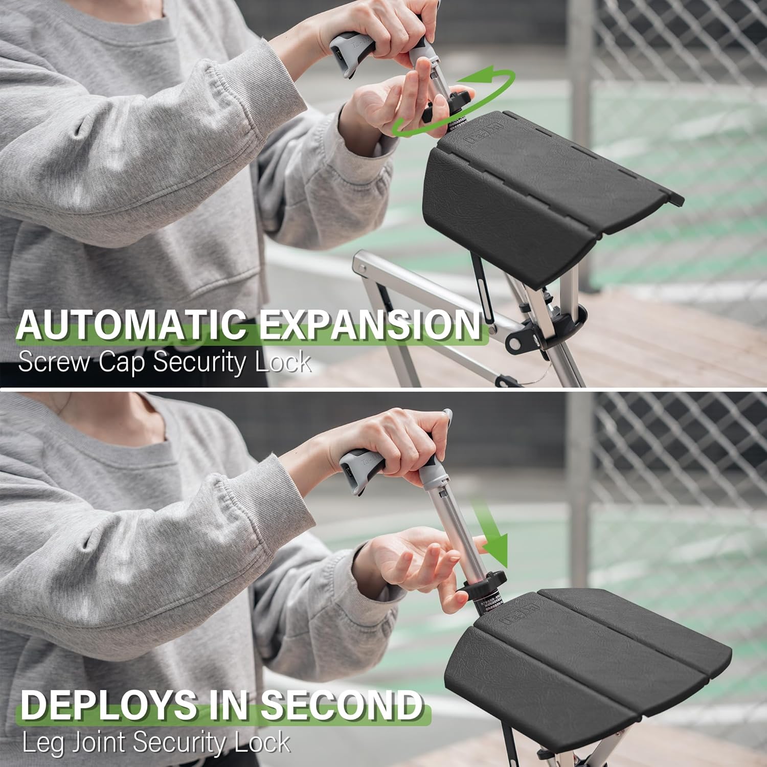 TerraNest Hiking Pole With Built-In Seat for Breaks | ventumra
