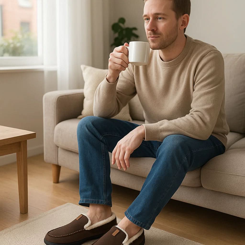 TERRAWOOL – Warm Men's Slip-On Shoes Made of Man-Made Wool | ventumra