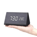 TIMBERGLOW LED Alarm Clock – Digital & Stylish in Natural Wood Design | ventumra