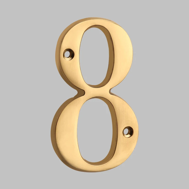 Solid Brass House Numbers - Classic Design | ventumra