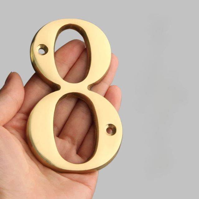 Solid Brass House Numbers - Classic Design | ventumra