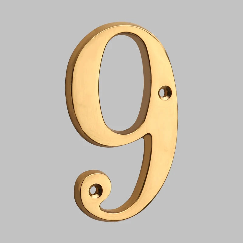 Solid Brass House Numbers - Classic Design | ventumra