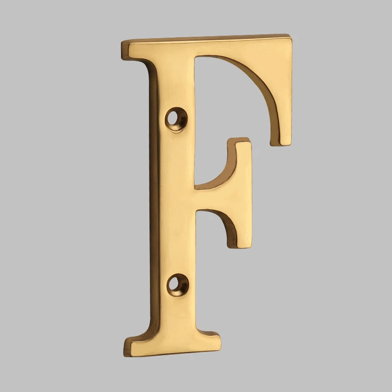 Solid Brass House Numbers - Classic Design | ventumra