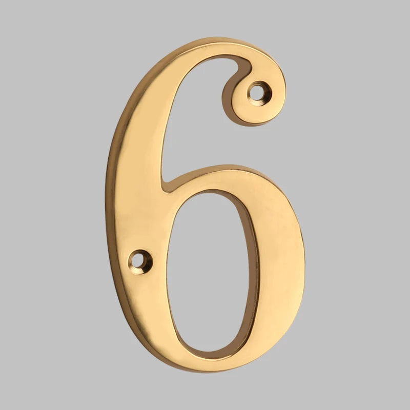 Solid Brass House Numbers - Classic Design | ventumra