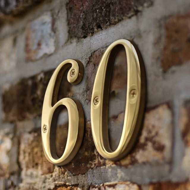 Solid Brass House Numbers - Classic Design | ventumra
