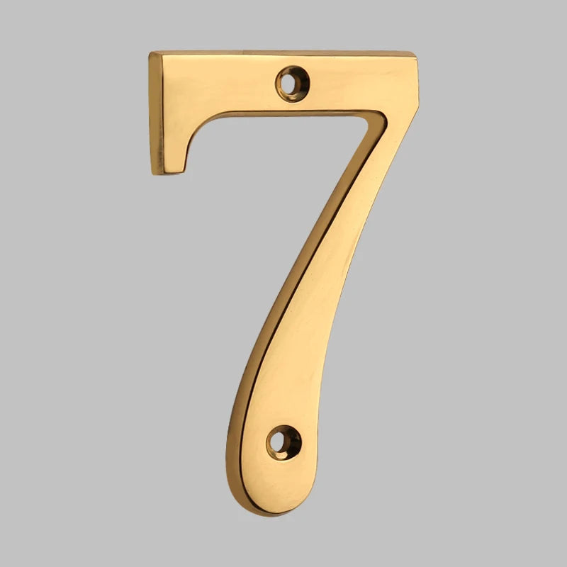 Solid Brass House Numbers - Classic Design | ventumra