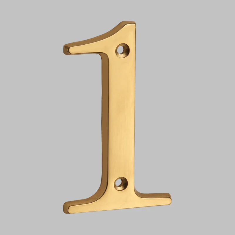 Solid Brass House Numbers - Classic Design | ventumra