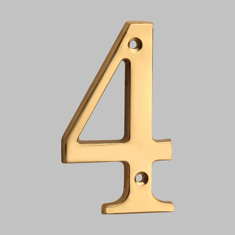 Solid Brass House Numbers - Classic Design | ventumra