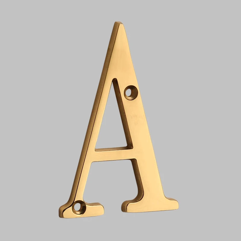 Solid Brass House Numbers - Classic Design | ventumra