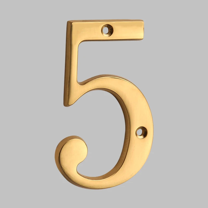 Solid Brass House Numbers - Classic Design | ventumra