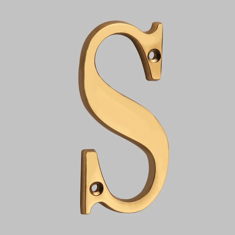 Solid Brass House Numbers - Classic Design | ventumra
