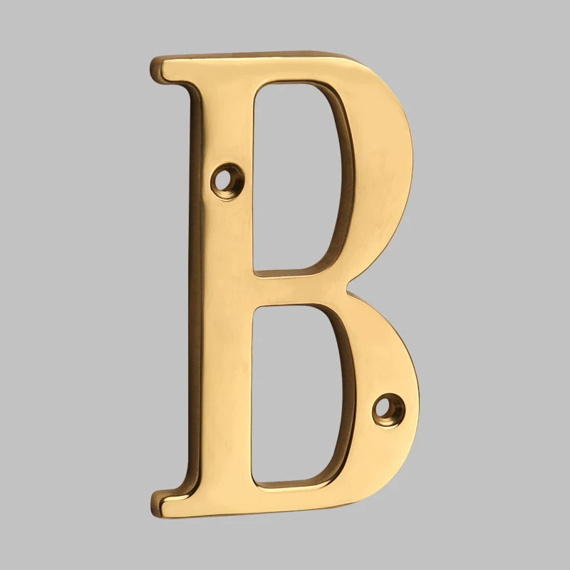 Solid Brass House Numbers - Classic Design | ventumra