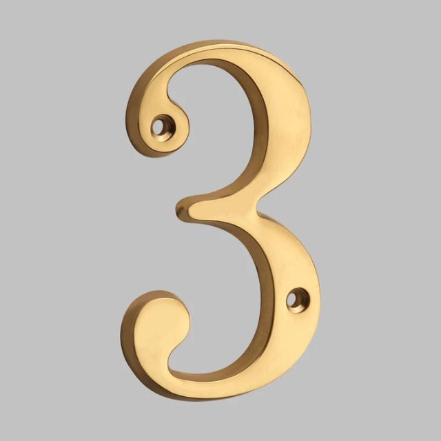Solid Brass House Numbers - Classic Design | ventumra
