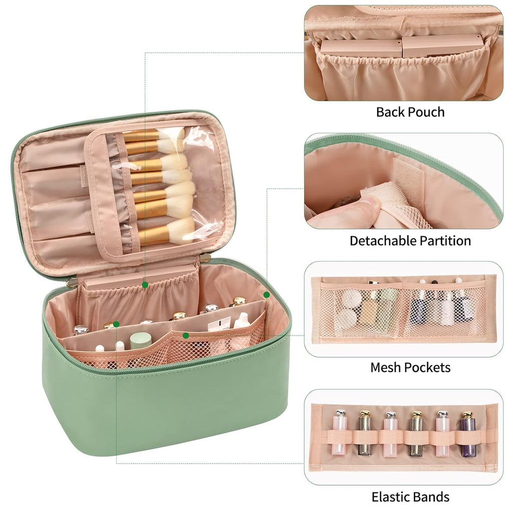 Travel-friendly Make-up Organizer with Dividers | ventumra