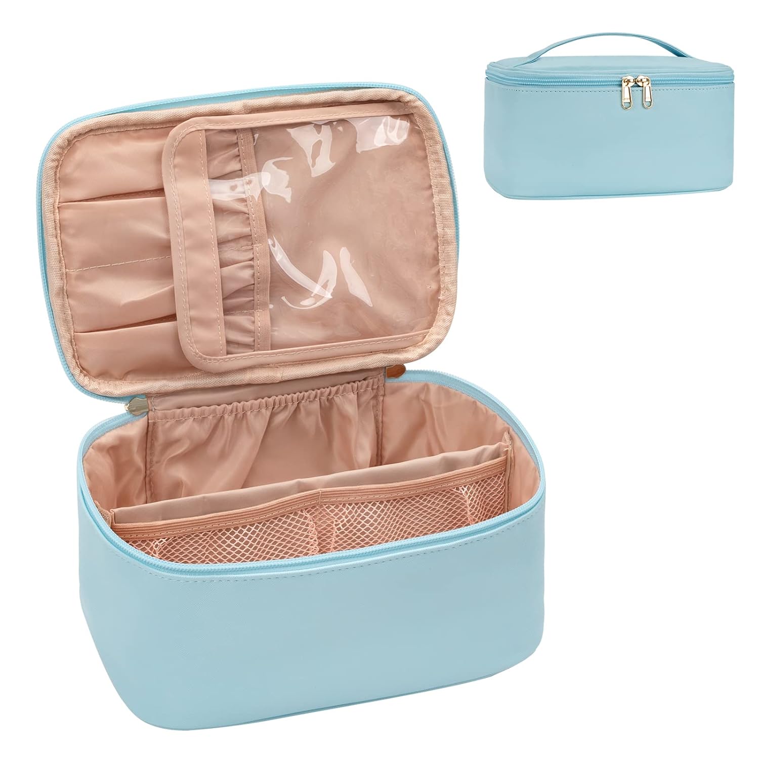 Travel-friendly Make-up Organizer with Dividers | ventumra