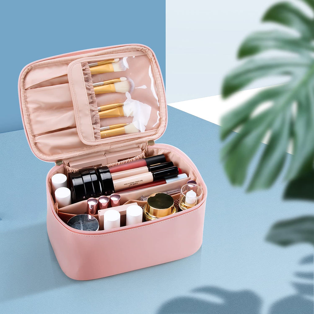 Travel-friendly Make-up Organizer with Dividers | ventumra